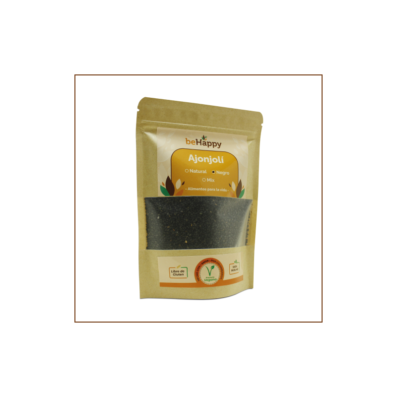 Ajonjolí Negro BeHappy x kilo | Fuente Natural de Hierro y Calcio