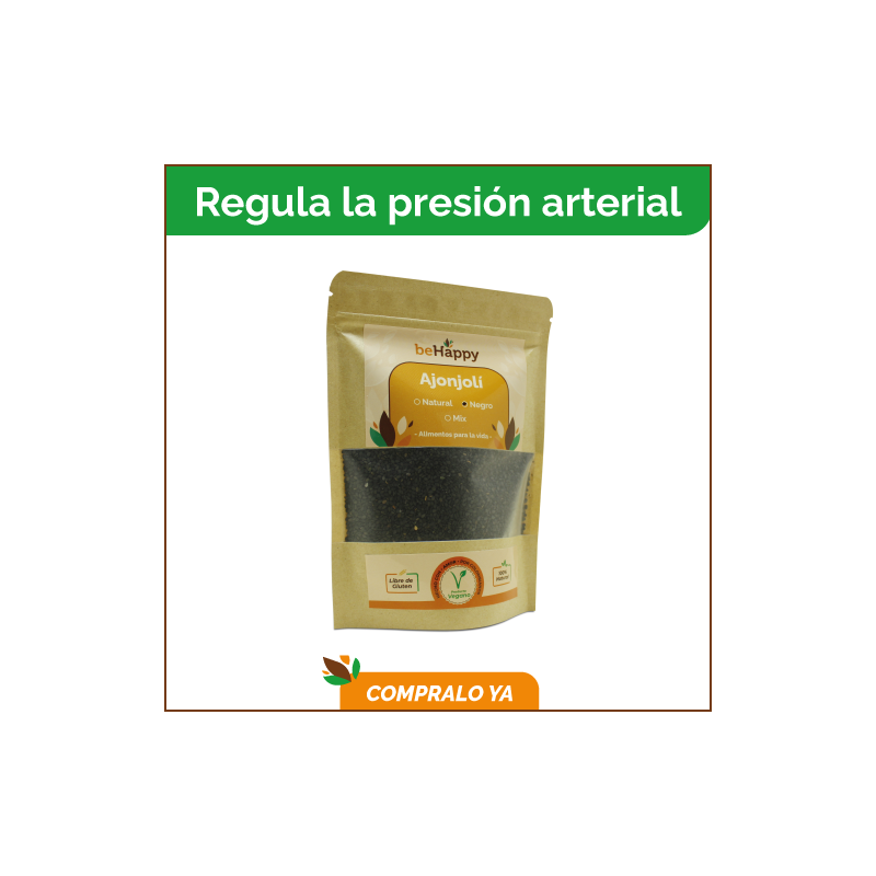 Ajonjolí Negro BeHappy x kilo | Fuente Natural de Hierro y Calcio