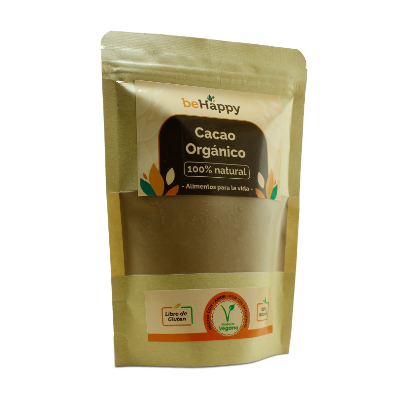 Cacao Orgánico 100% Puro BeHappy | Energía y bienestar natural