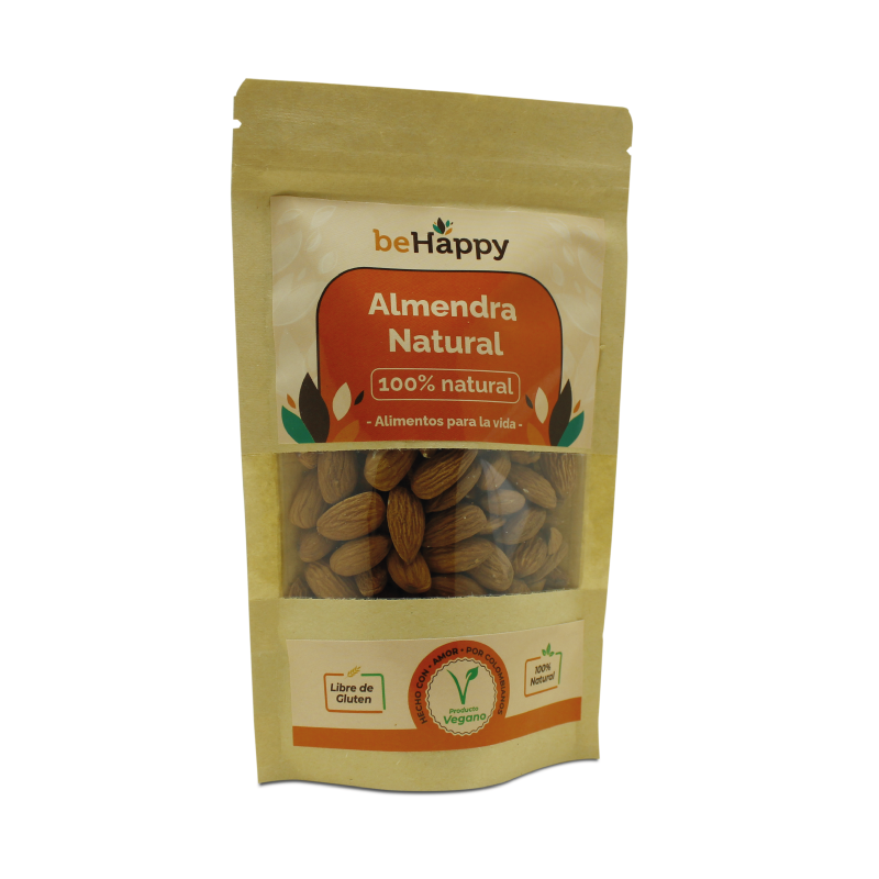 Almendra Natural BeHappy | Fuente de Vitamina E, Calcio y Proteína Vegetal