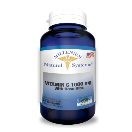 Vitamin C 1000 mg - Rose Hips x 100 cápsulas