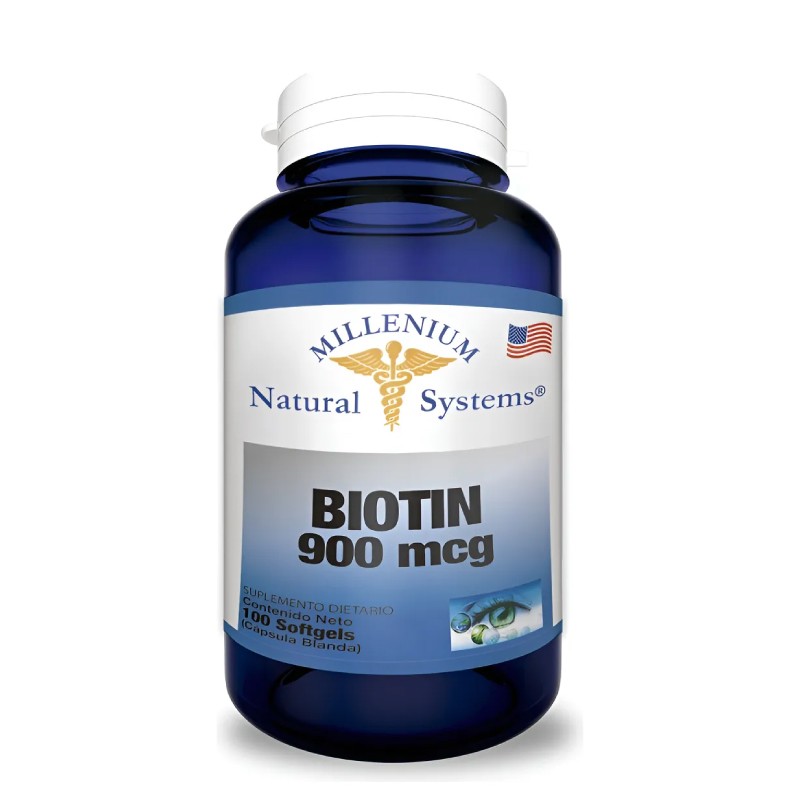Biotina 900 mcg x 100 cápsulas