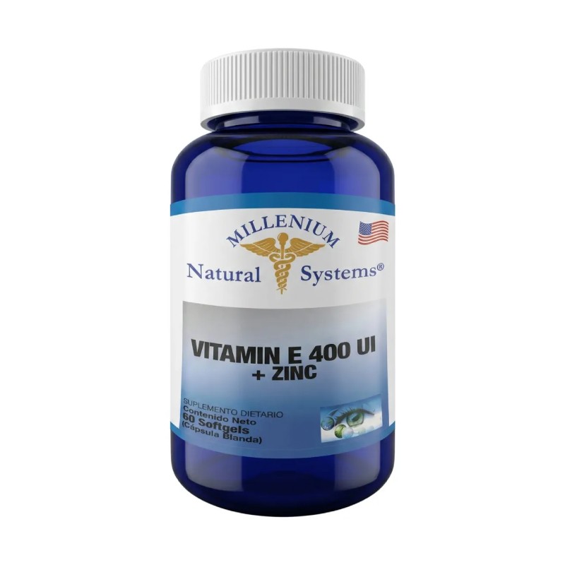 Vitamina E 400 UI + Zinc x 100 cápsulas