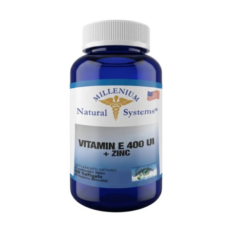 Vitamina E 400 UI + Zinc x 100 cápsulas